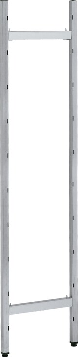 thumbnail of EURAST - Metallregal mit duraluminium-beinen 4 ebenen - 2226x370x1700 mm - 22263400