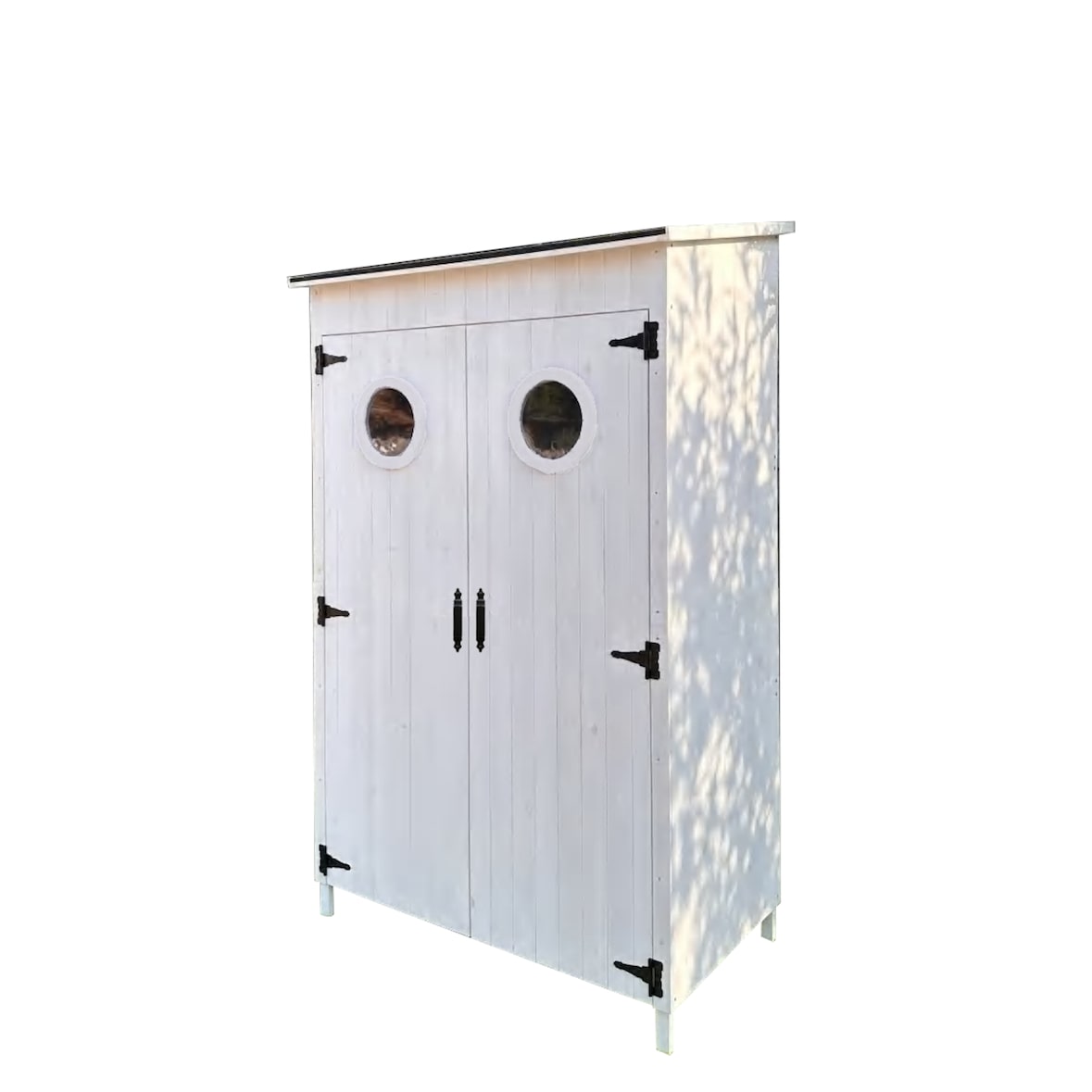 Moderner Gartenschrank TONI weiß