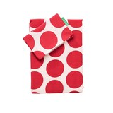 thumbnail of Benetton - Conjunto de cama de solteiro de 3 peças (capa de edredom 155x220cm, lençol com elástico 90x200cm e fronha 45x115cm) 100% algodão vermelho