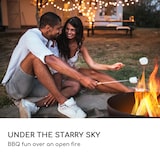 thumbnail of Savage 2.0 Rund Feuerschalen-Grill Ø: 60 cm stabiler Sockel  Holzlager Schwarz