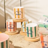 thumbnail of Coffret de 4 tasses et sous-tasses Beach Club 10 cl -  10.00 cl Multicolore Rond Porcelaine Table Passion 6.40x5.60 cm