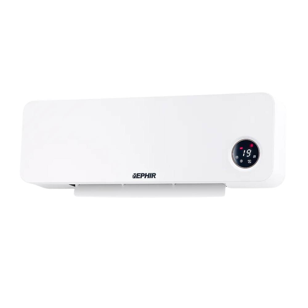 Termoventilatore ceramico da parete zephir zwm3023b 2000w con telecomando e timer