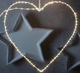 thumbnail of LED Herz Metallherz Drahtherz 160LED Leuchtherz 60cm für Innen/außen