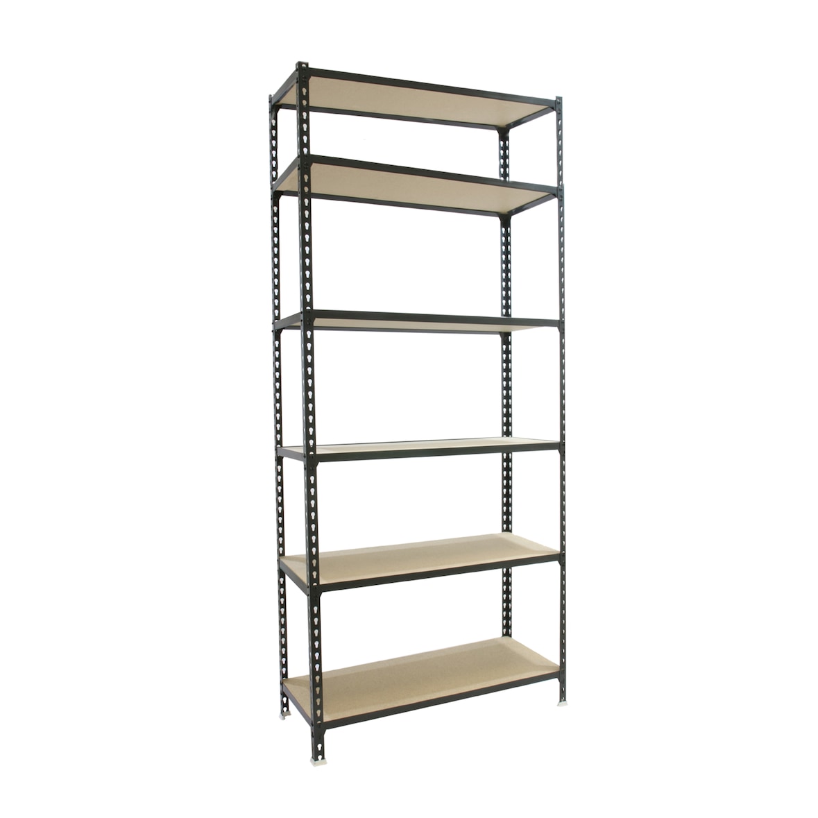 SimonRack Schwerlastregal 2500x1200x500 mm, 6 Ebenen, Holzböden, 200 kg Tragkraft pro Ebene, Anthrazit - Maderclick