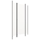 thumbnail of Décoshop26 - Paravent séparateur de pièce cloison 3 panneaux 150 x 180 cm en tissu blanc et fer DEC030738