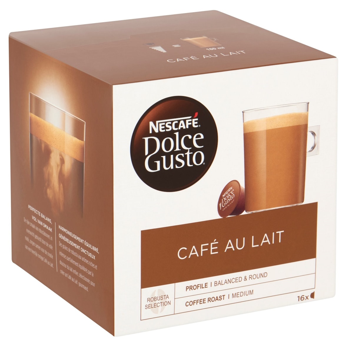 Nescafé Dolce Gusto Kaffeekapseln Cafe au lait 16 Kapseln