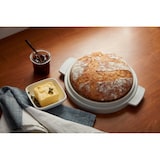 thumbnail of KITCHENAID Brotbackschüssel 5KSM2CB5BGS, Keramik, Ø 26 x 18 cm, 4.7 L, mit Deckel, weiß