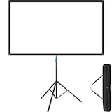 thumbnail of tectake Tela de projeção Cinema portátil tripé ajustável 16:9 4K HD 60 polegadas 152cm ângulo 160° branco bolsa transporte incluída - 406360