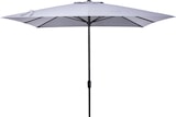 thumbnail of METRO Professional Parasol, aluminium / polyester, 3 x 3 m, UV-bescherming, waterafstotend, zilver / grijs