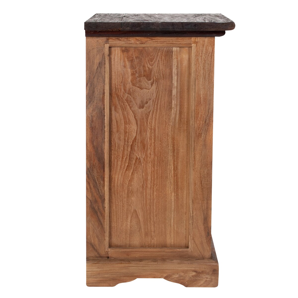 SIT Möbel Kommode | 7 Schubladen | recyceltes Teakholz natur | Platte kolonialfarbig | B 53 x T 36 x H 100 cm | 06210-34 | Serie SEADRIFT