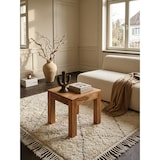 thumbnail of Massivholz-Tisch `Nako`: Handgefertigt, 45x40x45 cm, Akazienholz, 50kg Belastbarkeit. Beige, 45x45x40 cm | Kadima Design