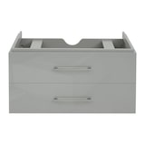 thumbnail of Premium mueble bajo lavabo HWC-D16, mueble bajo lavabo muebles de baño, alto brillo 90cm ~ gris