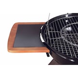 thumbnail of Tarrington House Houtskoolbarbecue Burnaby, staal, 80 x 70 x 94 cm, met inklapbare zijtafel, 2 wielen, zwart