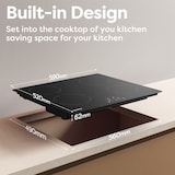 thumbnail of CIARRA inductiekookplaat 60cm inbouw 4 zones inbouw inductiekookplaat 6000W VM4BIH-A