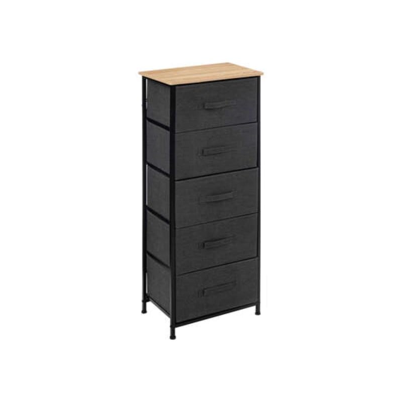 Cajonera de Almacenaje Anum Gris Oscuro con 5 Cajones / muebles para casa