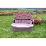 thumbnail of Merxx Riva Relaxinsel, Ø 180 cm, inkl. Polsterauflagen/Kissen, Aluminium/Kunststoffgeflecht, Natur