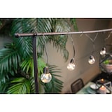 thumbnail of Tisch Haenger schwarz Mit 10 warm weiss Led ampen Mit outdoor Batteriebox und Timer - l250xh110cm
