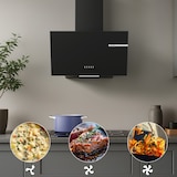 thumbnail of CIARRA Afzuigkap, Schuine afzuigkap A+ 580m³/h 60cm, recirculatie & luchtafvoerVM6765AB