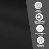 thumbnail of Spannbettlaken Jersey 100% Baumwolle 120-130x200 cm Schwarz