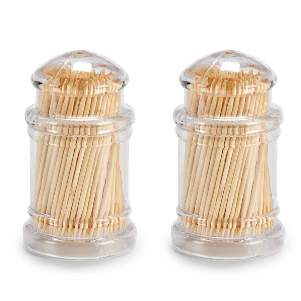 San Ignacio KINVARA - Set mit 2 Zahnstocherhaltern aus Methacrylat, 4,5 x 7,5 cm