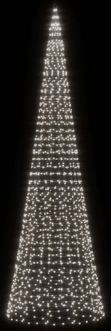 thumbnail of vidaXL LED-Weihnachtsbaum für Fahnenmast 1534 LEDs Kaltweiß 500 cm