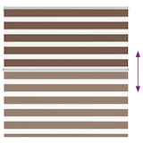 thumbnail of vidaXL Doppelrollo Braun 140x150 cm Stoffbreite 135,9 cm Polyester