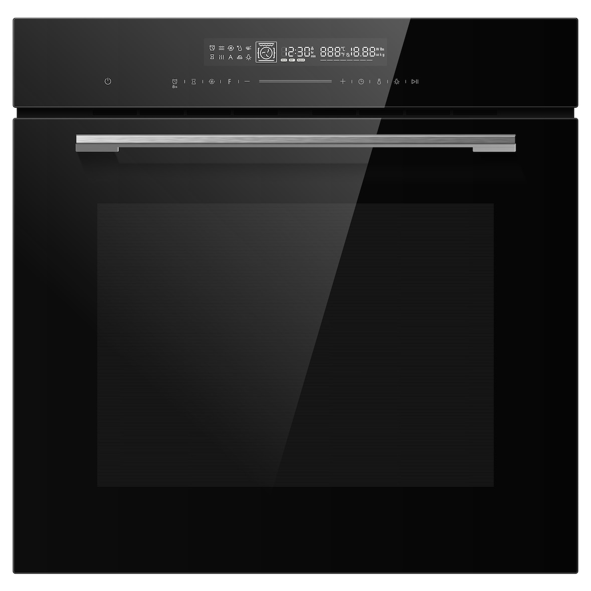 Midea Einbau-Backofen 7NM30TOBL, schwarz 72 l, Eco-Funktion und Easy-clean-Innenraum