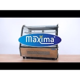 thumbnail of Maxima - 9400850 - Vetrina refrigerata 160L porte scorrevoli posteriori vetro curvo luci LED 88x56.8x68.6 cm