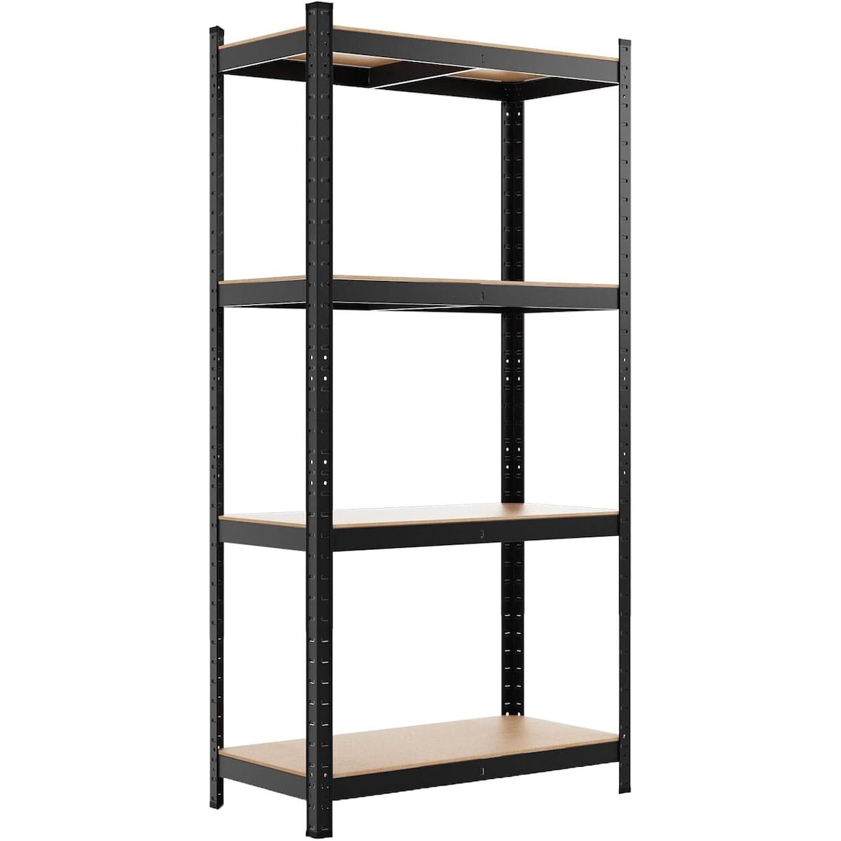 COSTWAY Zwaargeplaatste Stelling, Opbergunit met 4 Planken en Metalen Frame, Maximale Laadcapaciteit 720 kg