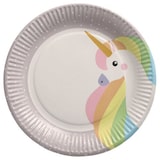 thumbnail of 200 Teller, Pappe rund Ø 23 cm "Unicorn"