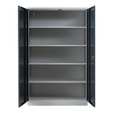 thumbnail of PROREGAL Stahlschrank BEE mit 8 verzinkten Fachböden | HxBxT 195x120x42cm | Grau-Anthrazit | Werkstattschrank Werkzeugschrank Aktenschrank