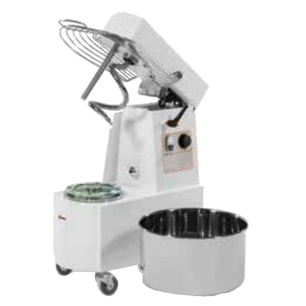 Knetmaschine mit klappbarem kopf von 21 liter - 390x670x730 mm - 750 W 230/1V - 55020221 Eurast