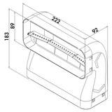 thumbnail of Naber P-RBV 150 Rohrbogen vertikal 90° kurz, Verbindungselement, hellgrau 4051033