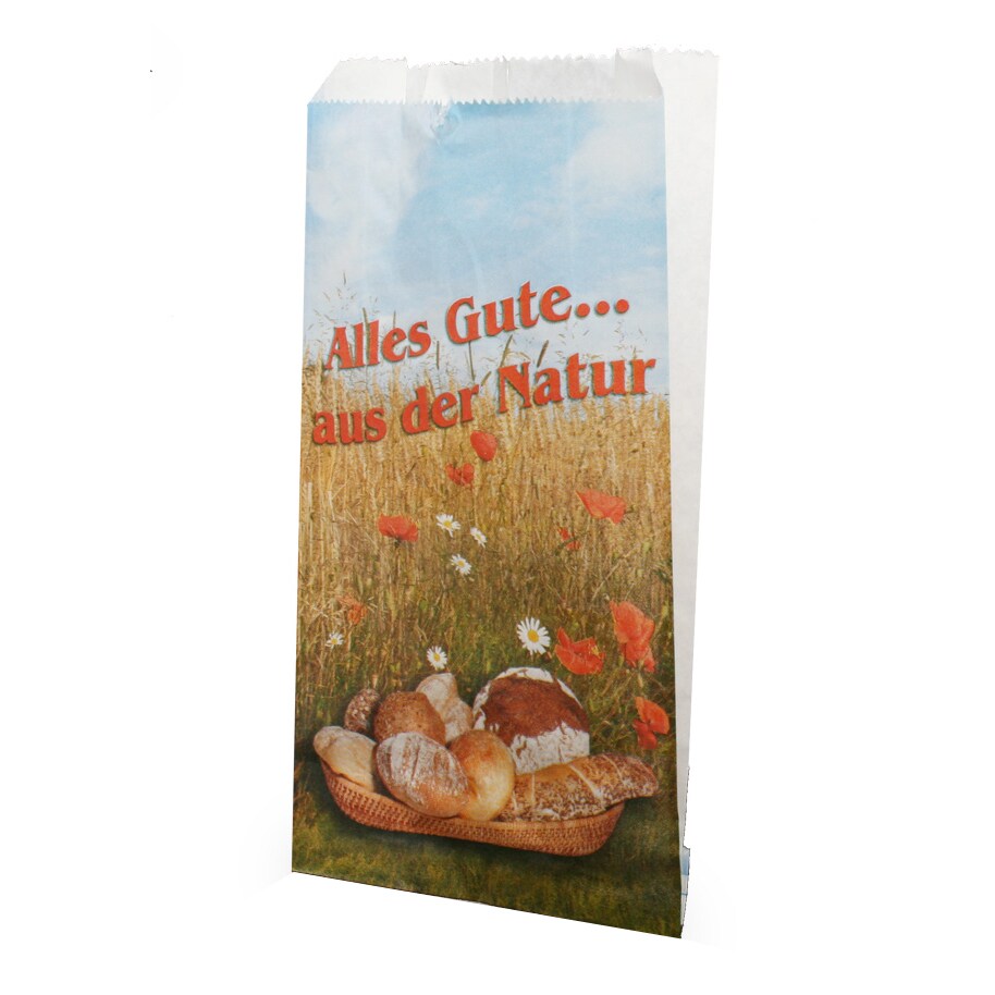 Nette 1000 Brötchentüten 14+6x24cm Bäckertüten Faltenbeutel