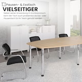 thumbnail of bümö Konferenztisch groß KT40 in Eiche Füße in Graphit