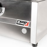 thumbnail of Romux® Barbecue Industriale a Gas con Pietra Lavica 70 cm da Banco con Alta Potenza Termica 2900 W e Griglia Regolabile su 3 Altezze | Butano