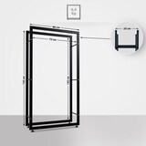 thumbnail of Kaminholzständer Keri V2 schwarz/25x80x150 cm