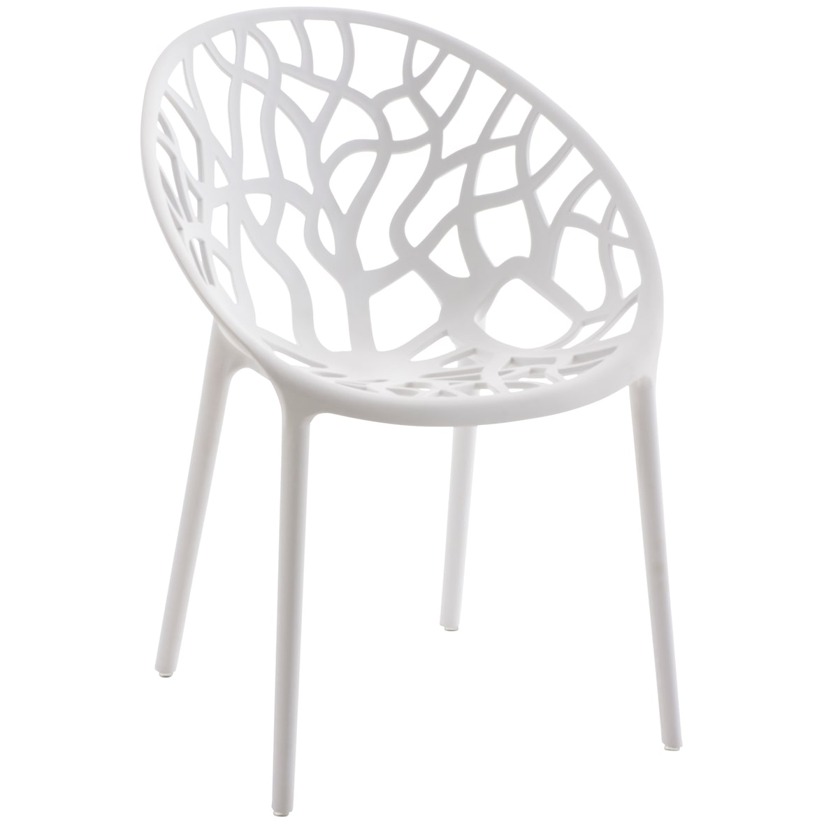 CLP Silla de jardin Hope Plástico HBT: 80x59x60 cm Blanco