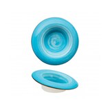 thumbnail of Mini blauw kopje Ø 10,2 cm H 3,1 cm Schuin handgedecoreerd Pak van 6