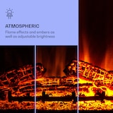 thumbnail of KlarsteinStudio 10 Arc  Elektrokamin 1800 W LED-Flammen Heizlüfter FernbedienungWeiß