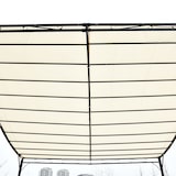 thumbnail of Pérgola de Jardín 3x3m Cenador con 16 Orificios de Drenaje para Patio Metal Crema