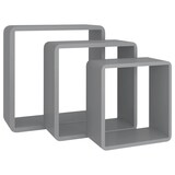 thumbnail of vidaXL Würfelregale 3 Stk. Grau MDF