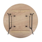 thumbnail of Mesa plegable de madera redonda 8 plazas 150cm - Oviala
