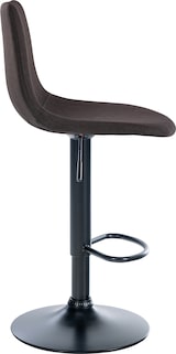 thumbnail of Barhocker Divo Stoff taupe/schwarz