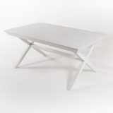 thumbnail of Mesa para exterior extensible de 170 cm a 240 cm, Aluminio color blanco, Tamaño: 170/240x98x76 cm