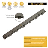 thumbnail of ArtPlast - Kunststofffliesenabschluss Marte grau, 60x5,2x1,3 cm; Männliche Ausführung – Kollektion Marte – Kreuzschraffur