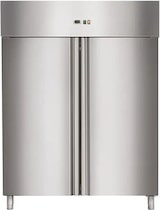 thumbnail of Gastro Edelstahlkühlschrank Kühlung 2 Türen 1333l 1480x830x2010mm -2/+8°C
