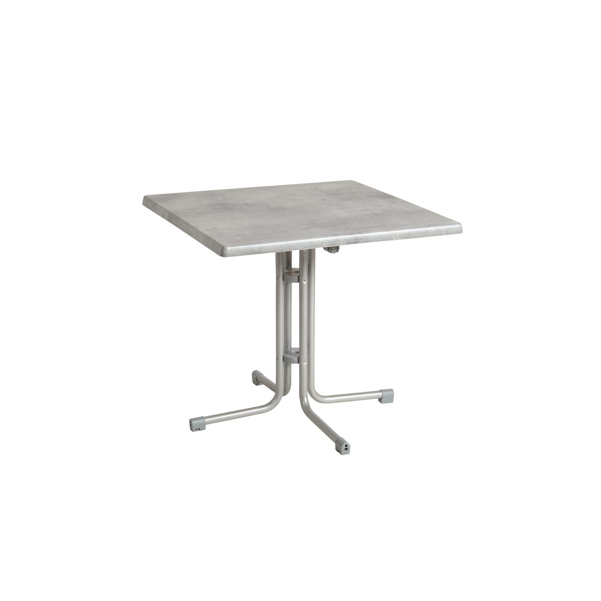 acamp Tisch piazza 70x70cm platin/cemento grigio