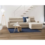 thumbnail of Dmora Divano Letto Alberta, Divano ad angolo, 100% Made in Italy, Sofà con apertura girevole, con Penisola contenitore Destra, Cm 280x95h85, Beige