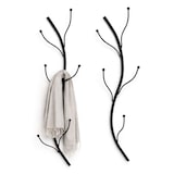 thumbnail of DanDiBo Wandgarderobe Schwarz Metall 2er Set Flora Garderobe Wand 93861 Garderobenhaken Flurgarderobe Kleiderhaken Hakenleiste